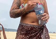 you see me naked on beach your cock hard wanna quick grab? 😏