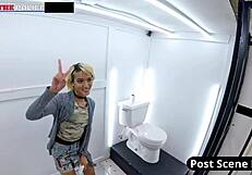 Channy Crossfire spots tiny baggie in latex police skirt search