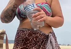 you see me naked on beach your cock hard wanna quick grab? 😏