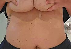 whoa, check out these huge natural tits bouncing like crazy
