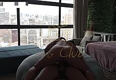 i wrecked that horny brunette while her cuck waits in the hallway