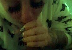 Milf prostitute deepthroats monster black cock till cum floods her mouth slo mo