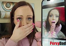 Stepdad shows Aliya Brynn how finances mix with fucking