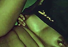 late night pounding stepbrother's monster cock deep in curvy pussy ends with hot cumshot on ass