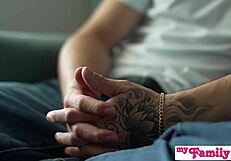 Love Coach Stepsis Penelope Kay Deepthroats Monster Cock Handjob to Cumshot