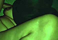 late night pounding stepbrother's monster cock deep in curvy pussy ends with hot cumshot on ass