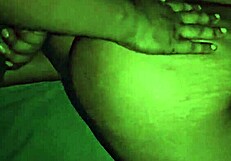 late night pounding stepbrother's monster cock deep in curvy pussy ends with hot cumshot on ass