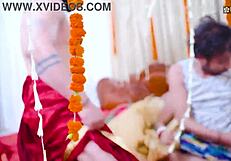 desi bride starsudipa faces thief fucking turning into husband threesome in wedding room