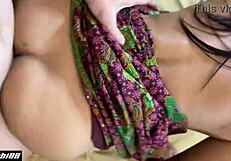 thai student slut takes monster cock creampie in sarong
