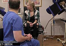 Doctor, ready to blast virgin teen Ava Siren's shaved pussy?