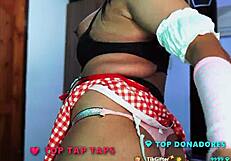 i dream of this gorgeous red riding hood transsexual's seductive curves and charm