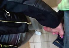 shy czech teen heads to the mall for some public fun with her cute friends