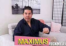 step-nana guides virgin through her first big tits blowjob adventure