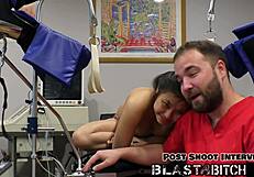 raya nguyen's petite natural tits bounce as i suck dick pov cum blast