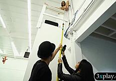 i crave that blindfolded guy slamming dildo in my brunette twat
