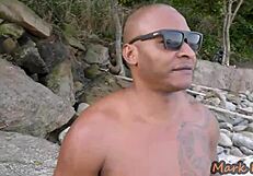 found hot shayenne samara on beach and pounded her tight pussy deep with big black cock 😈🏖️