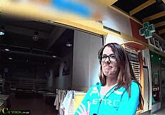 shy czech teen heads to the mall for some public fun with her cute friends