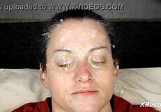 Eye-Filling Bukkake Facials from Homemade Cumshot Compilation