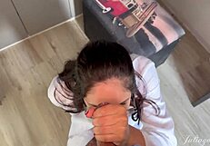 Therapist Helps You Beat NNN With Deepthroat Sloppy Blowjob Cum Swallow Challenge