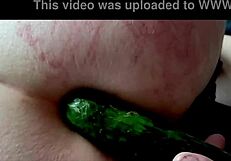 i double penetrated my stepdaughter with huge cucumbers stretching her asshole wide