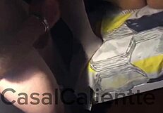 brazilian housewife tells cuckold husband she's working late but boss fills her pussy with cum ass shaking tan lines
