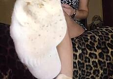 WORSHIP AND SNIFF MY MISTRESSKS DIRTY SOCKS THEN BARE FEET BDSM FETISH JOI