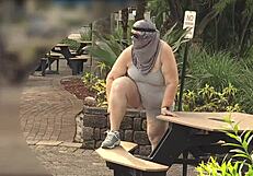 Fat Ass Busty Milf In Leggings Gets Pussy Fingered Fucked Hard By Black Guy Outdoor Creampie Public