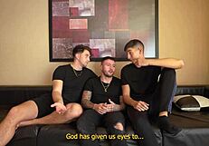 Gangbang Sam next door double anal face fuck explosion!