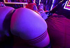 4K Goth Sluts' Oiled Lesbian Toy Fuck and Nipple Piercing Lick Fest Part 1!!