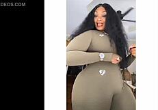 voyeur films erotic milf's big juicy ass shaking seductively in tight clothes