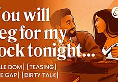 the dominant teacher corners his submissive student at home for rough edging dirty talk fuck
