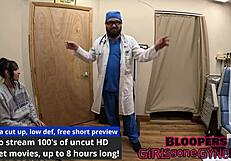 hey zombae spread those shaved teen lips for your first gyno exam