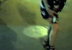 damn i'm so hot on the street i hop in my boyfriend's car but tease him by touching myself leaving him desperate to fuck me for real