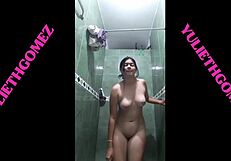 She films her secret masturbation in brother-in-law's bathroom