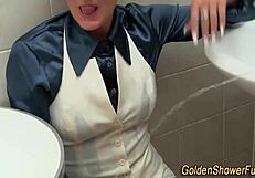 I'm riding this cock hard then he pees all over me