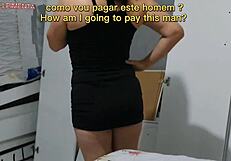 Amadora brunette latina housewife seduces montador with tight pussy ride