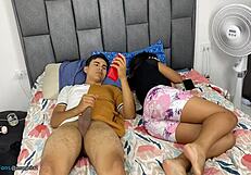 She masturbates not knowing she'd get fucked hard!