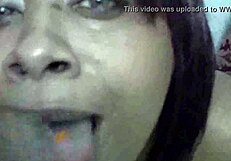 terra del rio performs expert bathroom blowjob with deep swallow cumshot finish
