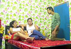 indian step sis shares husband ffm threesome creampie pussy licking