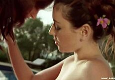 svetlana kisses and straps her lesbian friend's wet pussy hard
