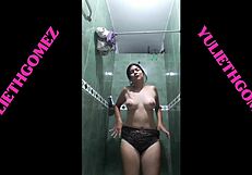 She films her secret masturbation in brother-in-law's bathroom