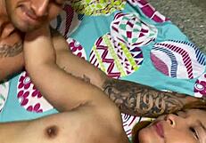 Fucking Stepdaughter Pussy Hard While Alone Home!