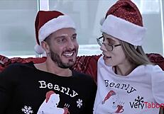 stepdad as saint nick tempts ariana marie with hidden thrill