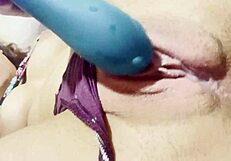 Rossmexicana Crams Huge Dildo Deep Masturbating Her Wet Latina Pussy Wild!