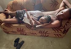 a cozy evening chatting and cuddling with my sweet girlfriend at home