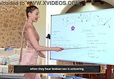 wanna learn lesbian scissoring sex from hot teacher?