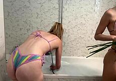 Maya Rose's Steamy Lesbian Bathroom Fetish Ignites Hidden Cravings