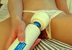 ever wondered how a tiny asian maid cums on her puffy pussy with a vibrator?