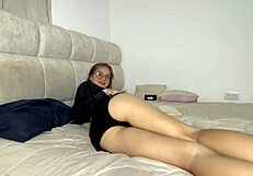 my gorgeous skinny latina stepsis gives me the best pov blowjob after studying