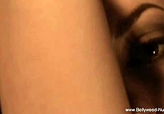 sexy indian brunette dances nude teasing erotically in her softcore ritual fun session